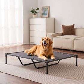 Elevated Dog Bed For Large Dog Portable Raised Dog Cot With Metal Frame XL (Option: MULTICOLOR)