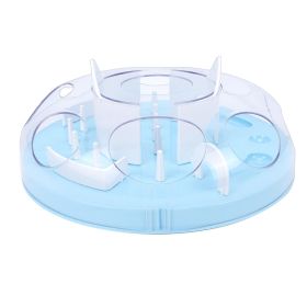 Interactive Cat Puzzle Feeder Funny Cat Puzzle Food Dispenser Enrichment Toy For Pets Play And Exercise Blue (Option: Default)