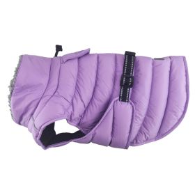 Alpine Extreme Weather Puffer Coat (Color: Soft Plum, size: large)