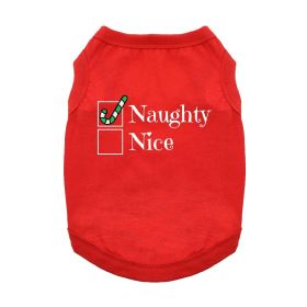 Naughty Dog Shirt (Color: Red, size: large)