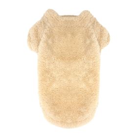 Soft Plush Pullover (Color: Cream, size: large)