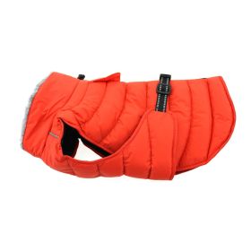 Alpine Extreme Weather Puffer Coat (Color: Orange, size: small)